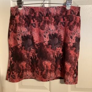 Bermuda Sands Golf Skort Medium Red Multicolored